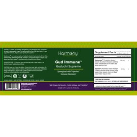 Harmony Nutraceuticals Guduchi Supreme, Highest Potency, Dr. Gumman's Ayurvedic Herbal Immune Support, Organic, 120 Vegan caps, Maximum Bio-Availability