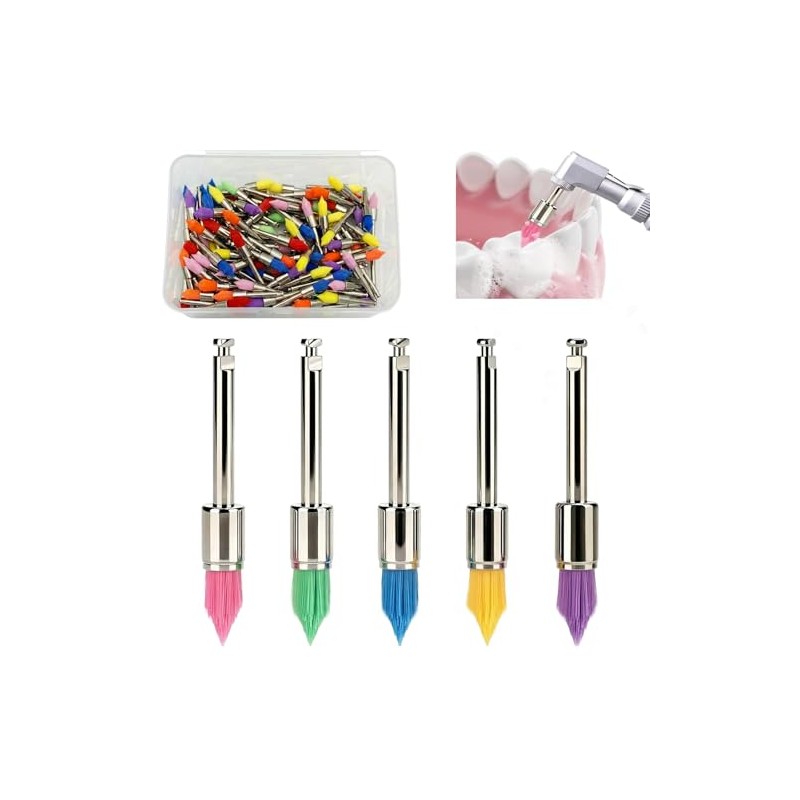 Cepillos de Pulido Dental, Cepillo para Pulir Dientes de Nylon