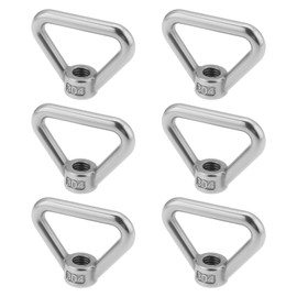 Create idea M10 Lifting Eye Nut 304 Stainless Steel Triangle Ring Shape Nut Thread Nuts Pack of 6