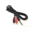 electrosmart 6.35mm / 1/4 Inch Stereo Plug Male to 2x