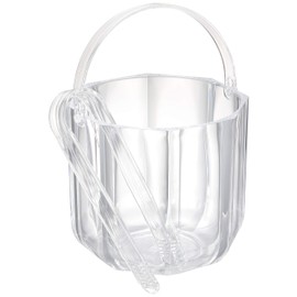 Acrylic Ice Basket Clear (with tongs) KY – 016 