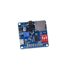 Voice Sound Playback Module Arduino MP3 Player Module UART I/O Trigger Class D Amplifier Board 5W 8M Storage DY-SV5W SD/TF Card