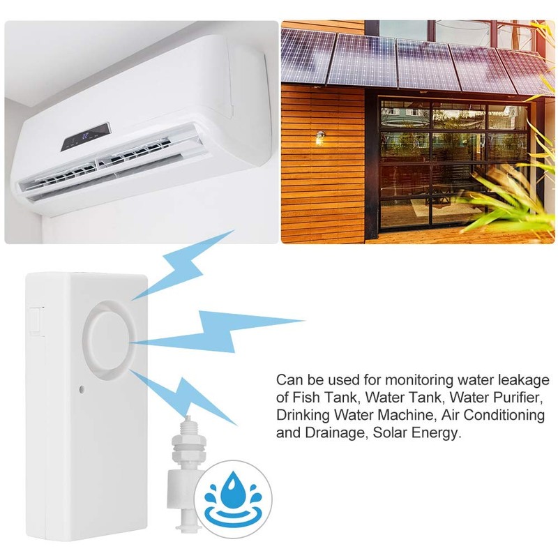 Water Detector, Water Sensor Wireless Water Leak Detector Sound Alarm