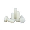 FEEIMOL Plastic Screws Nylon Hex Screws Fully Threaded Machine Screws