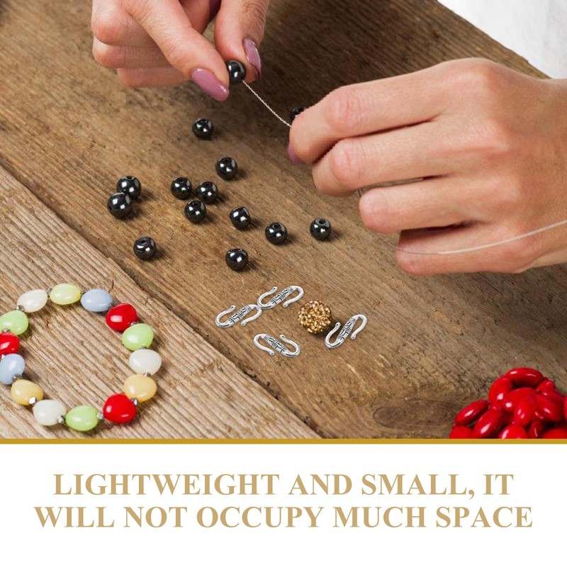 Silver S Shape Hook Clasp COHEALI 20pcs Silver Buckle Bead