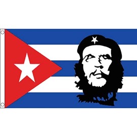 Che Guevara Cuba Flag - 5 x 3 FT - 100% Polyester With Eyelets Banner - FlagSuperstore