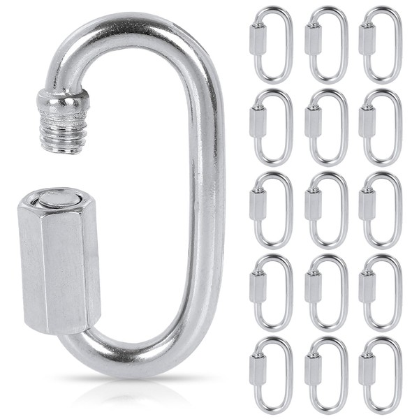 QTLCOHD 16 Pack M4 5/32 Inch Quick Link Chain Connector,