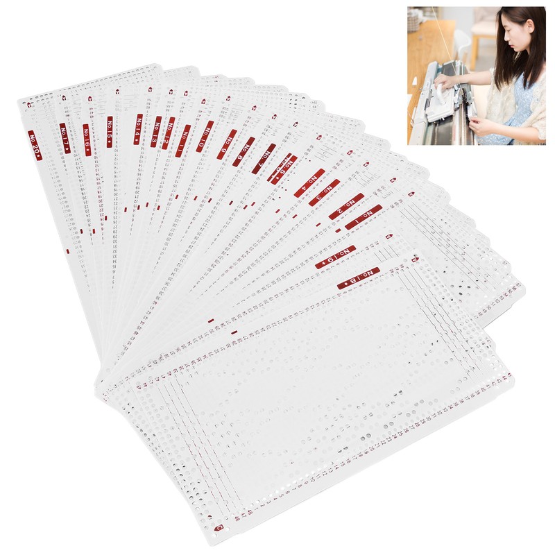 Punch Cards Practical Soft Durable Double Sided Printing Knitting Machine