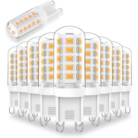 Lososuch Dimmable G9 Led Bulbs 3W 4000K Neutral White,Replace G9 Halogen 20W 25W 30W, AC120V 0-100% Dimming G9 Led Bulbs 3W 350LM for Chandelier Ceiling Pendant Lighting, No Flicker, 10-Pack