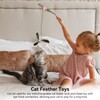 Replacement Feathers for Cat Toy | Replacement Cat Teaser Feather