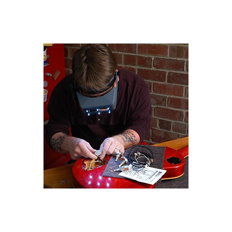 OptiVISOR Headband Magnifier, with Quasar LS Lights