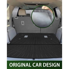 CaBYbigG Cargo Mat Cargo Liner for GMC Acadia Accessories2017-2023 TPE Trunk Mat Back Seat Cover Protector with Backrest Mat Dog Liner