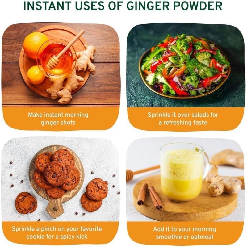 HANDPICK Ginger Powder (14oz/397g) No Additives, No Preservatives, No Fillers