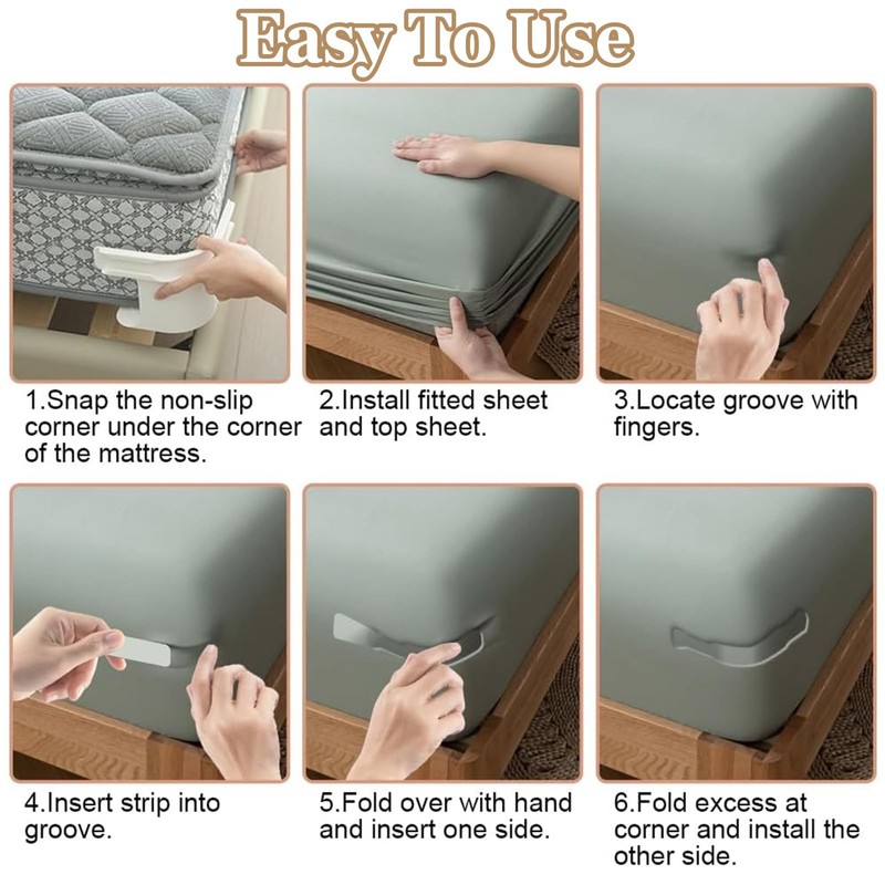 Sheet Holders for Corners, Bed Sheet Holder Fitted Sheet Holder,