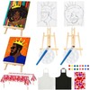 Yeaqee 13 Pcs Sip and Paint Kit Couple Painting Kit