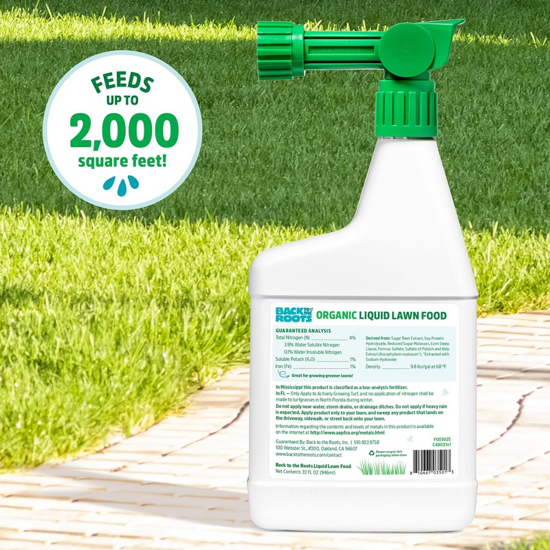 Back to the Roots 100% Organic Liquid Lawn Food 32oz