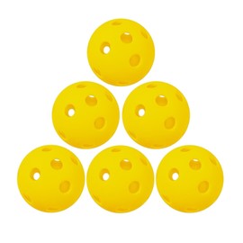 SPP 26/40-Hole Pickleball Balls,6Pcs 12Pcs 24Pcs 48Pcs，Durable High-Visibility Standard Pickleballs for Indoor & Outdoor (26-Hole, 12)