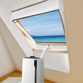 AOUQEE Window Air Conditioning Seal, Air Con Window Kit, Air Conditioning Window Seal, Air Conditioner Window Kit for Mobile Air Conditioning, Tumble Dryer, 190 x 50 cm