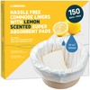 Lunderg Commode Liners with Absorbent Pads - Lemon Scent Medical