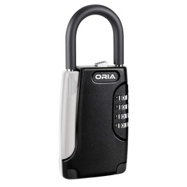 ORIA Key Lock Box, Portable Lock Box, Lockbox with 4 Digit Combinations, Realtor Lock Box for House, Indoor or Outdoor