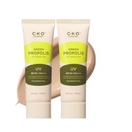 Padefree Sun Cream 1+1 CKD Green Propolis All Coverage Sun Cream 1+1 Special 40ml+40ml / 파데프리 선크림1+1 CKD 그린프로폴리스 올커버리선크림 1+1 기획 40ml+40ml