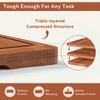 Snuvid Bamboo Cutting Board Set of 3, Wood Cutting Boards