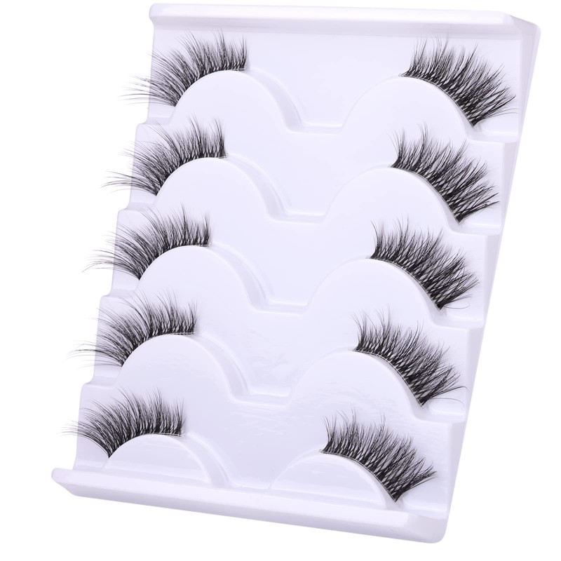 Half Lashes Lashes Natural Look Wispy 3/4 False Eyelashes Fluffy