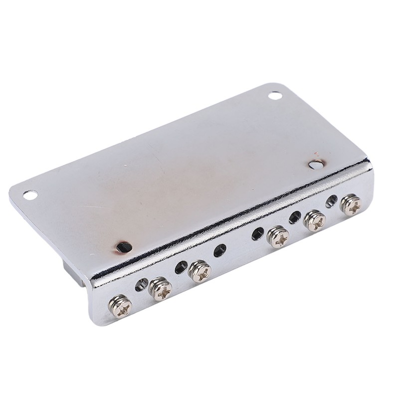 6 String Metal Bridge Replacement Adjustable Saddle Bridge Stringed Instrument