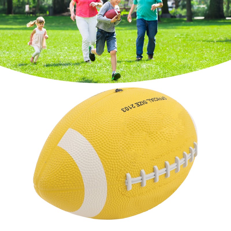 Rugby Ball Professional Size 3 Rubber Lightweight Portable High Elasticity