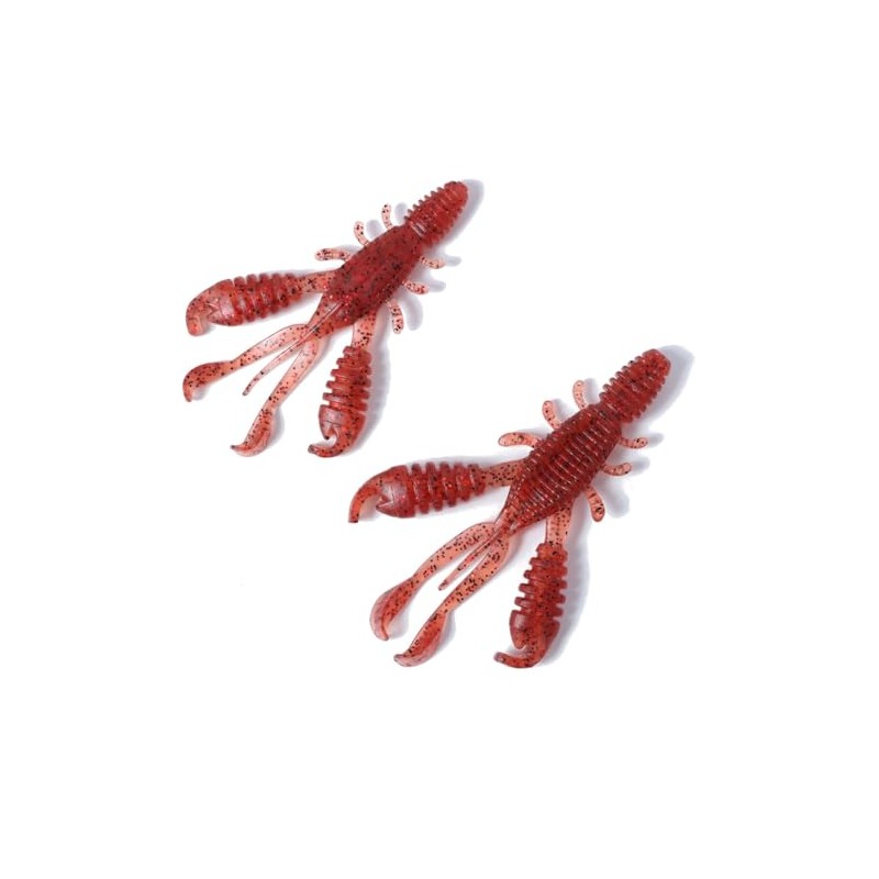 Lurejunks D-Craw Creature Baits 10.2 cm, Colour: Flash Blossom