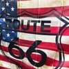 Tapestry Flag Flag ROUTE Route 66 American American Casual Miscellaneous