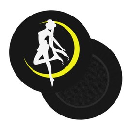 LBHH Fashion Moon Bar Stool Cover Round Seat Cushion with Elastic Washable and Non Slip Bottom for Barstool Padded Chair Dustproof Slipcover 12 Inch - One Cushion Only