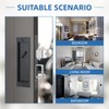 youthua Modern Pocket Door Hardware Set - Privacy Lock with
