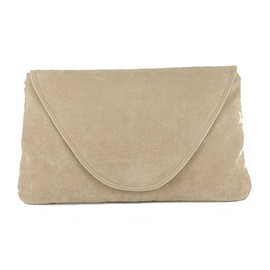 LONI Attractive Large Faux Suede Clutch Shoulder Bag