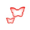 Custom Cutters Butterfly Shape Cutters | Mini/Small Plastic Cutter for