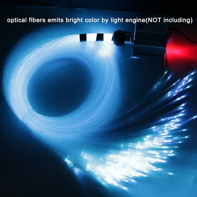 AZIMOM PMMA Plastic 550pcs*0.03in*13.1ft Fiber Optic Cable Strands 0.75mm 4