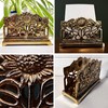 Thorness Art Nouveau Style Polished Brass Sunflower Letter Rack –