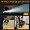 LiangJJ Spotlight 1000000 Lumens, 6 Modes Super Bright LED Rechargeable