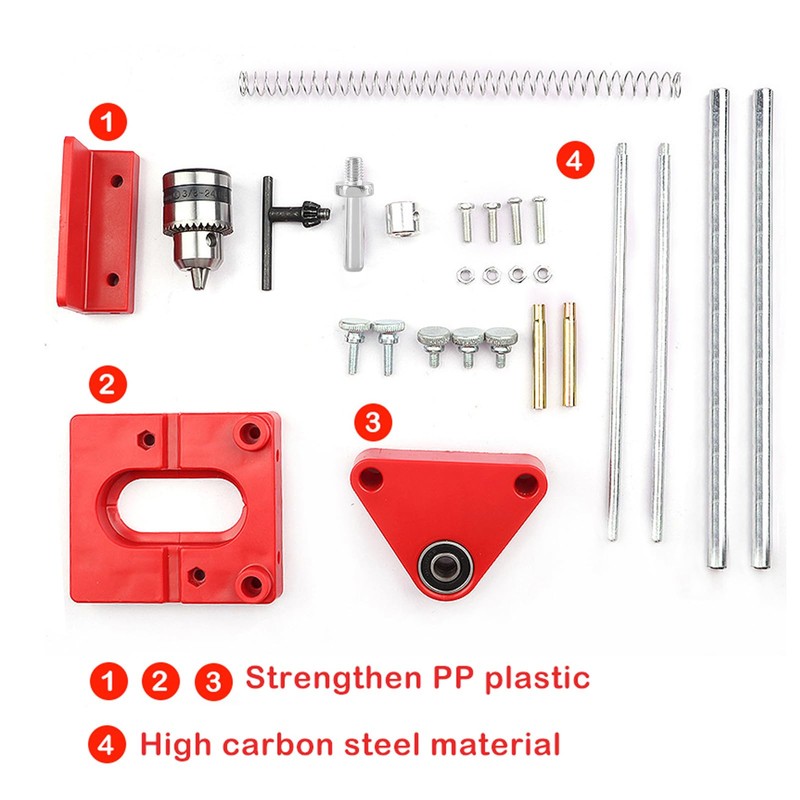 Drill Stand for Drill, Adjustable Drilling Template Guide, Portable Precision
