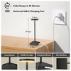 FUNTAPHANTA 3 Pack Black Small Cordless Table Lamps Rechargeable, Battery