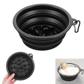 XLIUAX Shaving Bowl for Men, Foldable Shave Bowl, Black Handmade Shaving Cream Mug Barber Supplies Bathroom Accessories for Shave Cream Shaves Soap Bowls(Black)