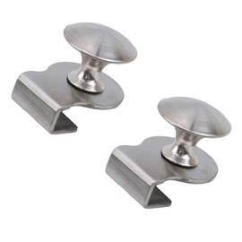 Glass Door Handle Pull Knob Stainless Steel Glass Door Handle Shower Door Knobs Door Clips Cabinet Handle Furniture Handle Drawer Handle No Drilling for Door Thickness 5-6 mm Showcases, Cabinets,