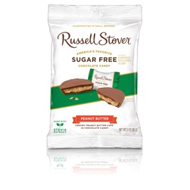 Russell Stover No Sugar Added Peanut Butter Cups, 85-Gram Bag