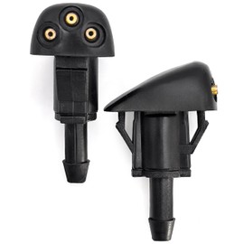 Click&Fit Windshield Washer Nozzles compatible with Hyundai Tucson 2005-2015, Elantra 90-14, Santa Fe 2001-2015, Sonata, Kia Sportage 2005-2010 – Wiper washer sprayers replacement, 2-pack