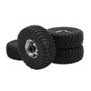 4PCS 1.9in Wheel Tires with 10 Holes Hub Uneven Gravel