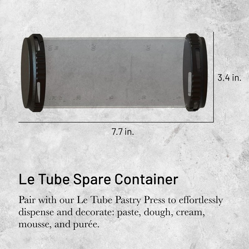 DE BUYER Ersatzbehälter für Dosierspritze - LE Tube - 0.75L,Schwarz