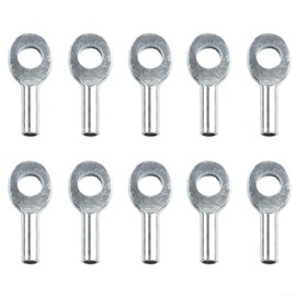 10 Pcs Gym Pulley Machine Cable Eyelet Terminal Interface Port, Gym Machine Accessories For 5Mm/6mm Cable Ball Stopper Interface Port Components For Various Equipment Cables(6mm)