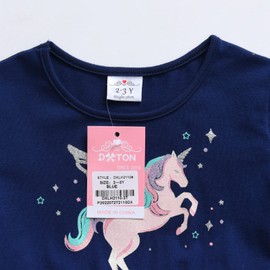 DXTON Girls Dresses Winter Party Long Sleeve Tutu Party Outfits LH2110 6T