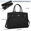 RAINSMORE Laptop Bag for Women 15.6 Inch Waterproof Leather Laptop