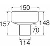 SANEI V740-100 V740-100 Venting Valve with Backflow Prevention Valve, Lower